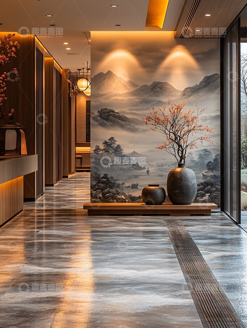 中式装饰酒店大堂2