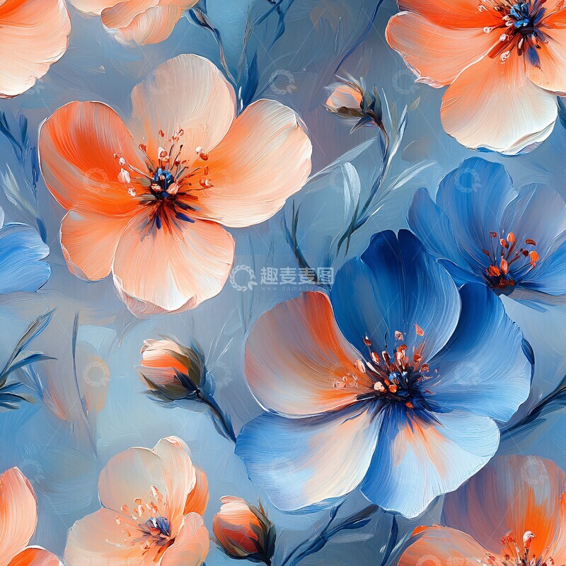 高清大图下载【趣麦麦图】迪奥花卉油彩画1