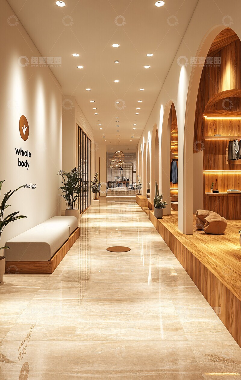 高清大图下载【趣麦麦图】全身标志背景模板1