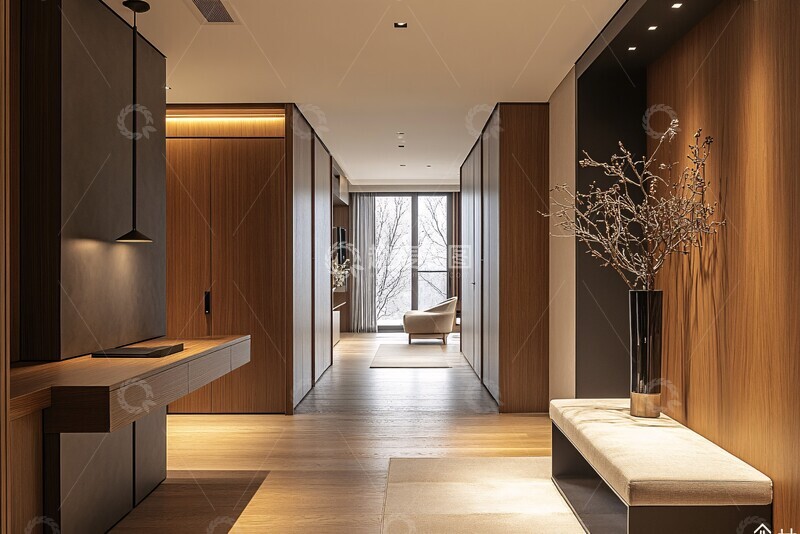 高清大图下载【趣麦麦图】木质入口装饰3