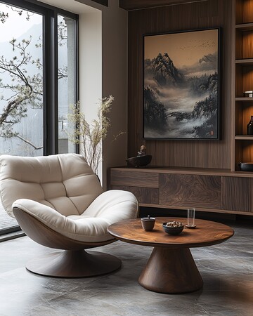 实木茶几简约设计