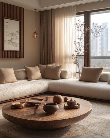 实木茶几简约设计2