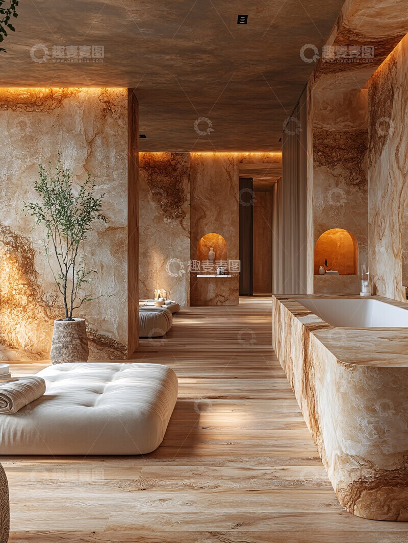 高清大图下载【趣麦麦图】浅色原木空间设计3