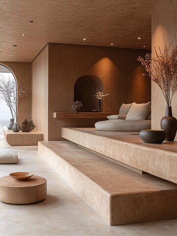 浅色原木空间设计2