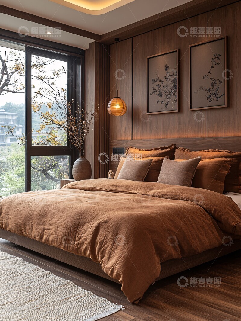 高清大图下载【趣麦麦图】宋代风格卧室设计1