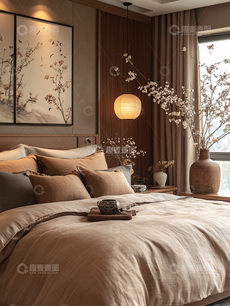 高清大图下载【趣麦麦图】宋代风格卧室设计