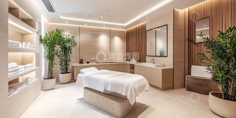 高清大图下载【趣麦麦图】白色竹木医疗空间