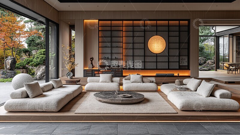 高清大图下载【趣麦麦图】宋代风格客厅