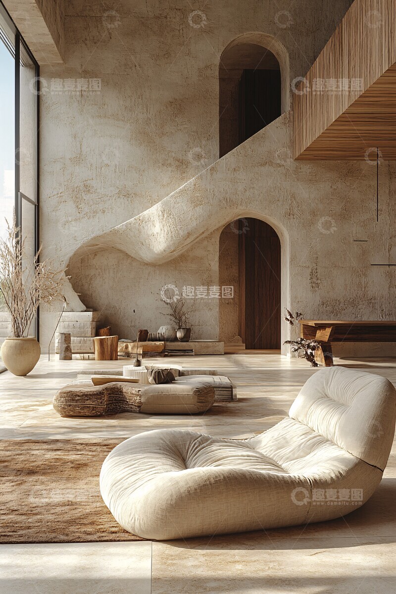 高清大图下载【趣麦麦图】日式简约客厅9