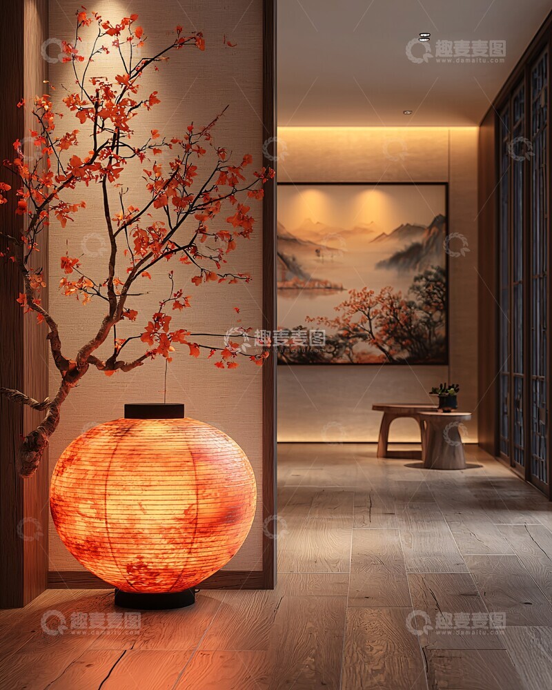 高清大图下载【趣麦麦图】中式现代家居空间1