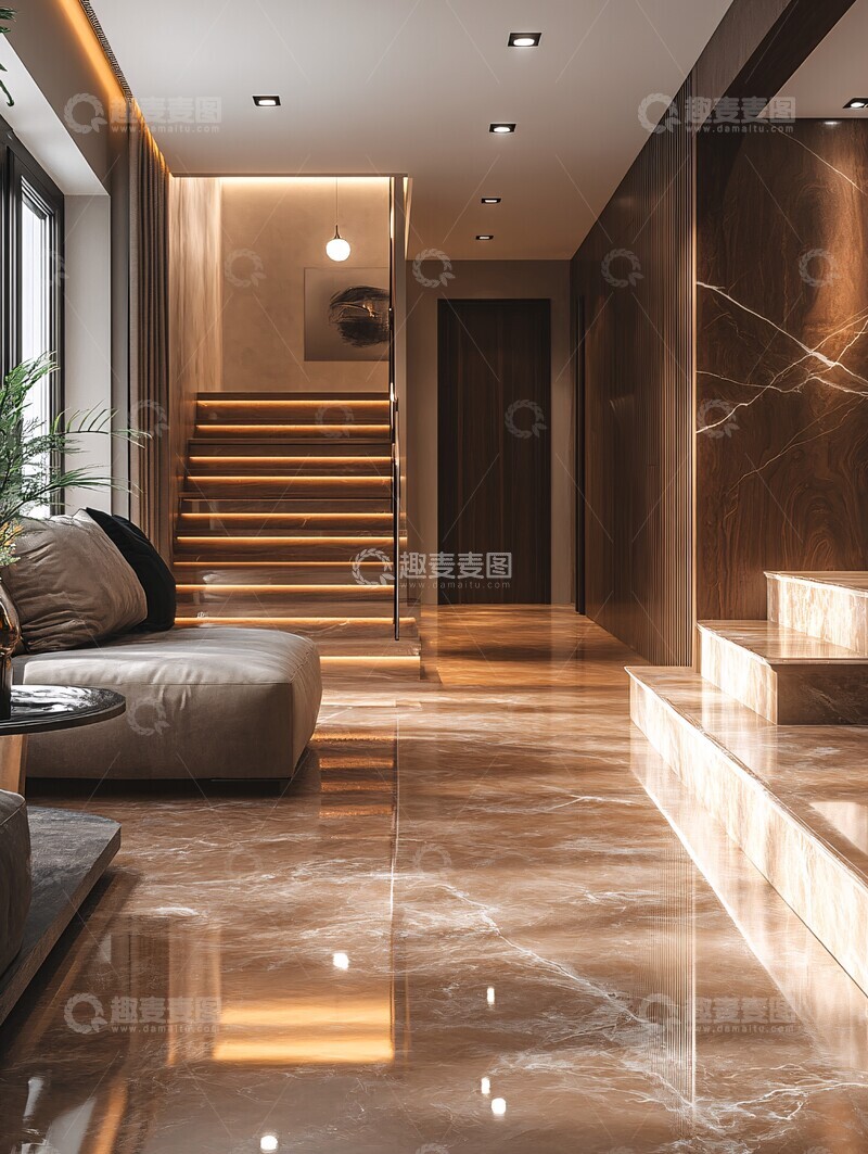 高清大图下载【趣麦麦图】现代住宅前厅
