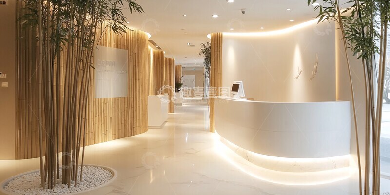 高清大图下载【趣麦麦图】白色竹木医疗空间2