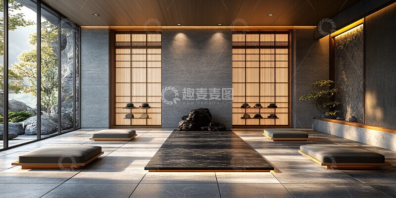 高清大图下载【趣麦麦图】屏风石台酒店间1