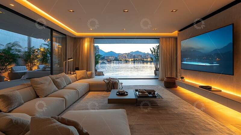 高清大图下载【趣麦麦图】现代客厅设计2