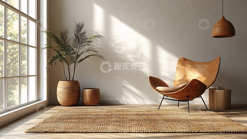 高清大图下载【趣麦麦图】空旷客厅设计2