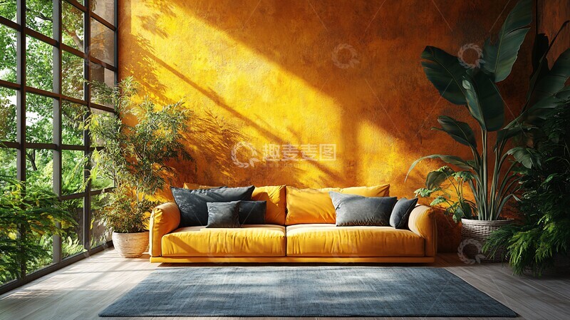 高清大图下载【趣麦麦图】空旷客厅设计3