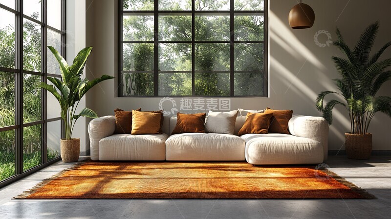 高清大图下载【趣麦麦图】空旷客厅设计