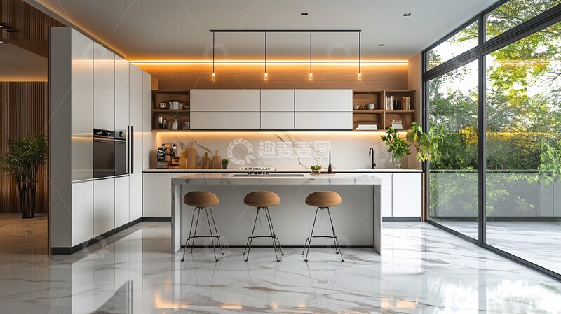 高清大图下载【趣麦麦图】现代厨房设计8