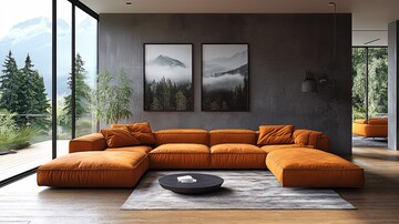 棕色沙发公寓内饰3