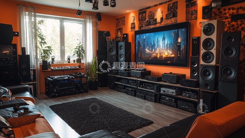 高清大图下载【趣麦麦图】大电视游戏设备1