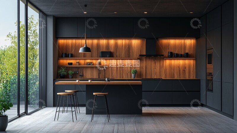 高清大图下载【趣麦麦图】现代厨房设计7