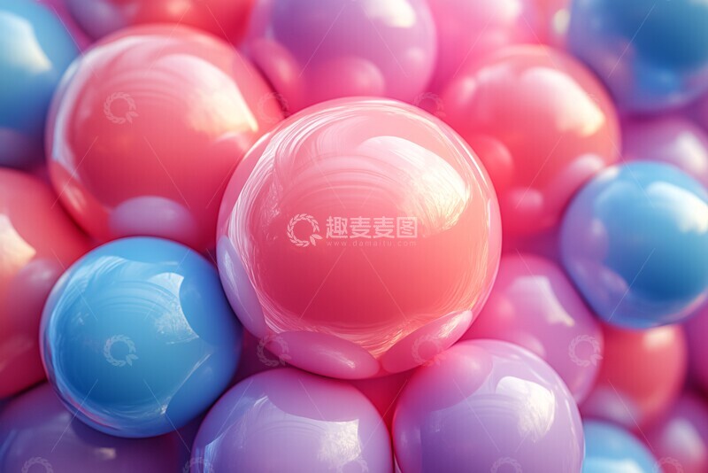 高清大图下载【趣麦麦图】球体抽象背景