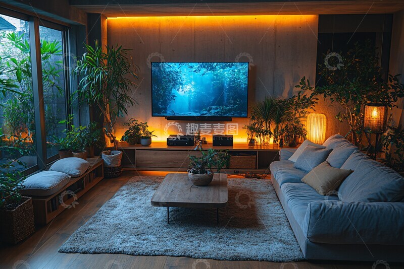 高清大图下载【趣麦麦图】大屏沙发咖啡桌1