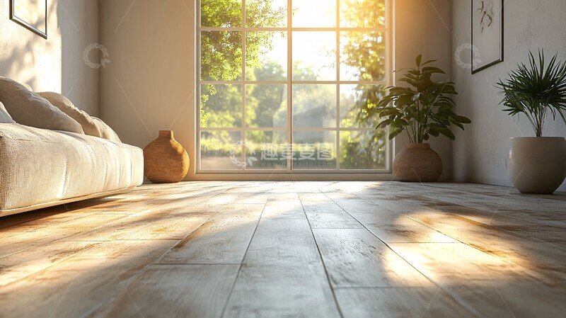 高清大图下载【趣麦麦图】客厅地板坐姿视角3