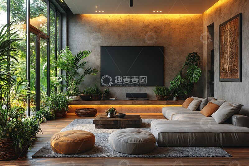 高清大图下载【趣麦麦图】大屏沙发咖啡桌2