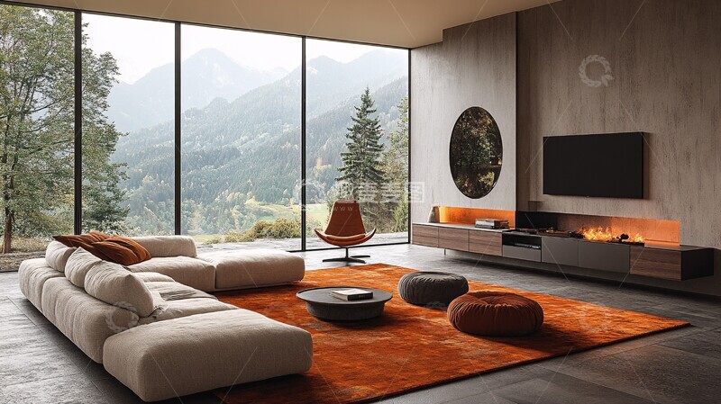 高清大图下载【趣麦麦图】客厅家具布置