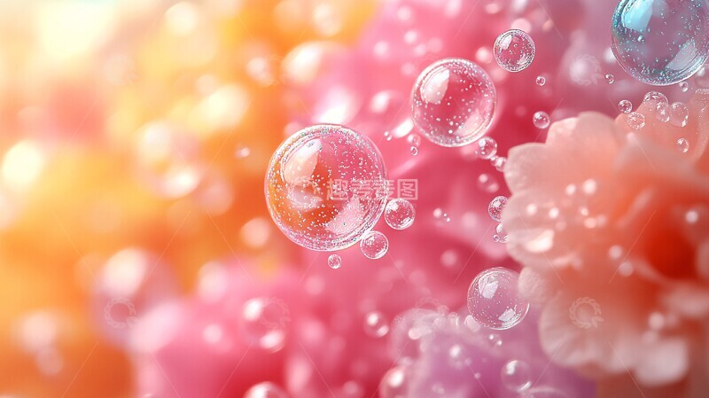 高清大图下载【趣麦麦图】彩色泡泡壁纸