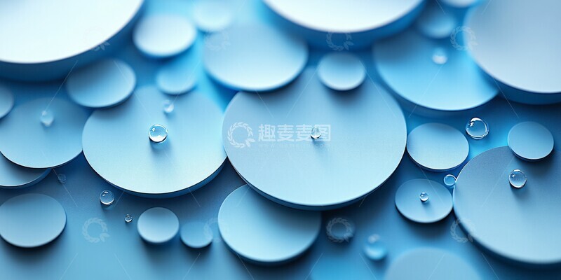 高清大图下载【趣麦麦图】蓝色光圈浮空2