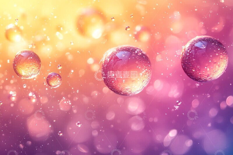 高清大图下载【趣麦麦图】三泡渐变色背景2