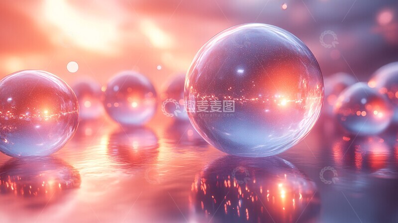 高清大图下载【趣麦麦图】几何连接光影