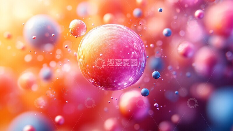高清大图下载【趣麦麦图】彩色小球的运动世界3