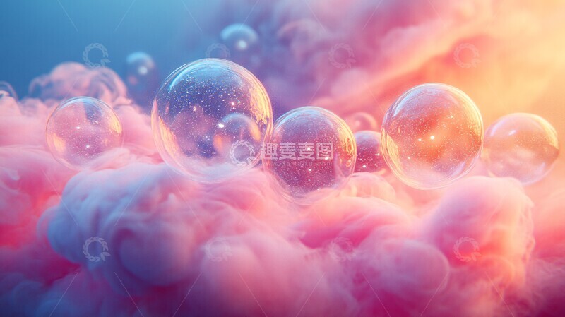 蓝烟彩泡细节图2