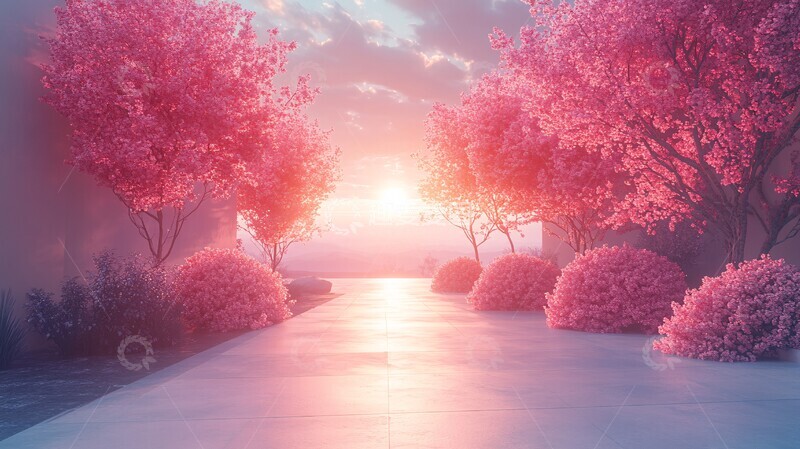 高清大图下载【趣麦麦图】梦幻舞台背景17