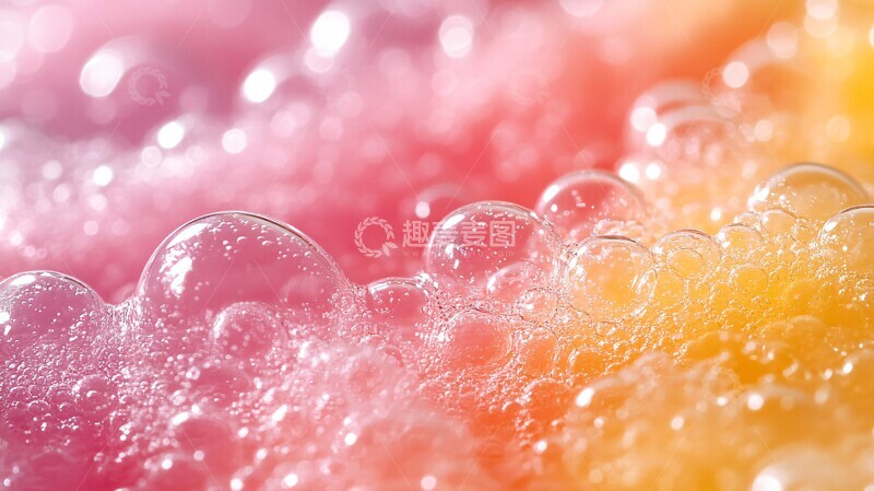 高清大图下载【趣麦麦图】彩色气泡背景2