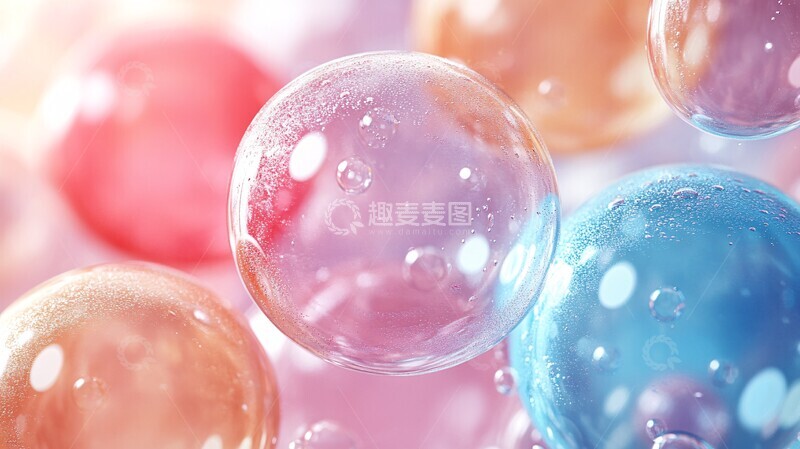 高清大图下载【趣麦麦图】玻璃泡泡玻璃泡泡彩色