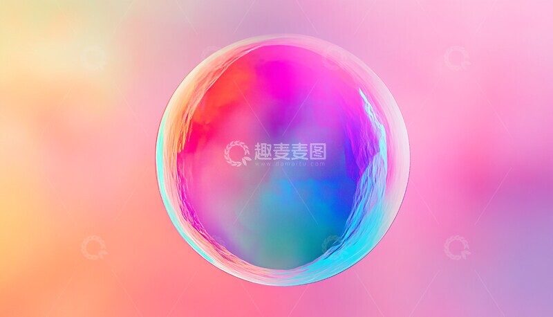 高清大图下载【趣麦麦图】彩色渐变球体1