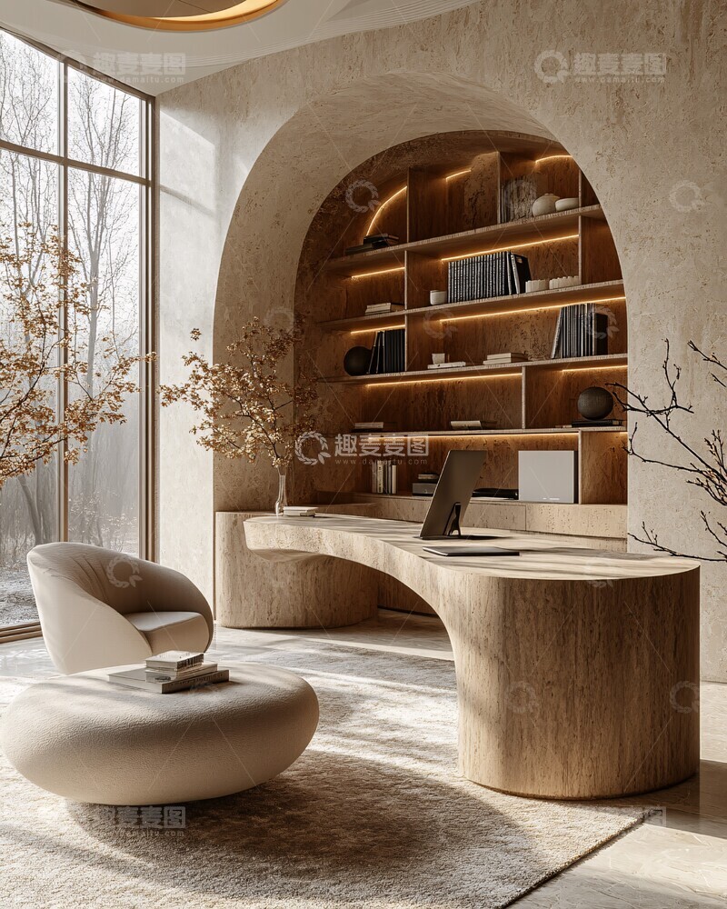 高清大图下载【趣麦麦图】中性色调治疗室2