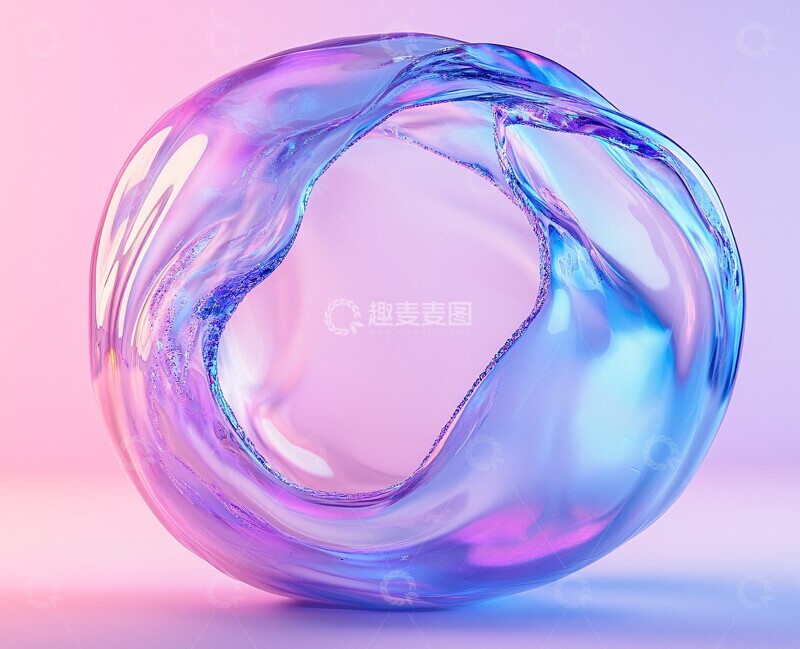 高清大图下载【趣麦麦图】三色气泡融合体2