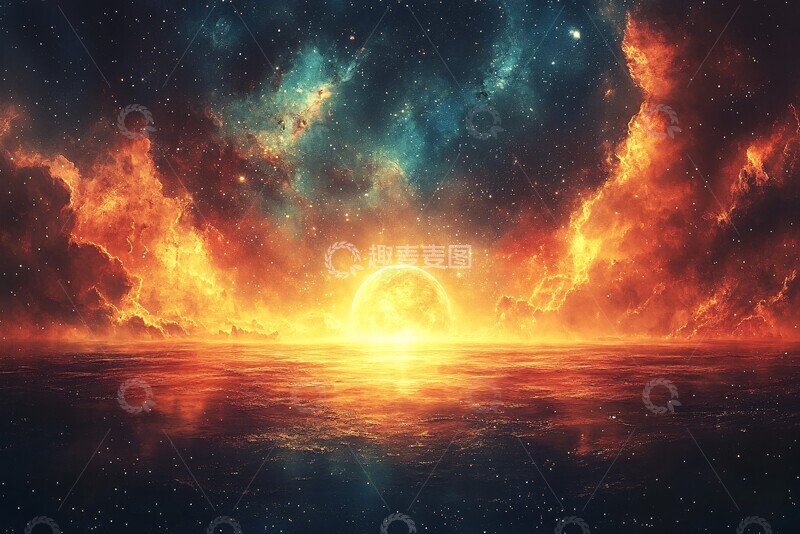 高清大图下载【趣麦麦图】星际空间简约图2