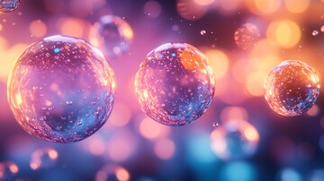 化学分子与气泡