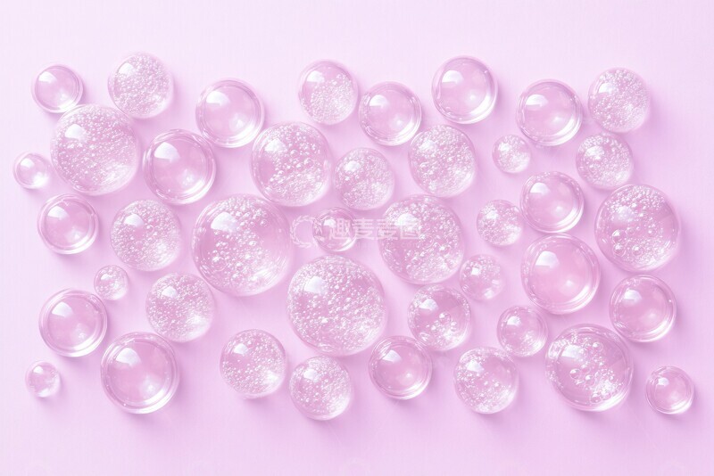 高清大图下载【趣麦麦图】气泡与粉紫背景