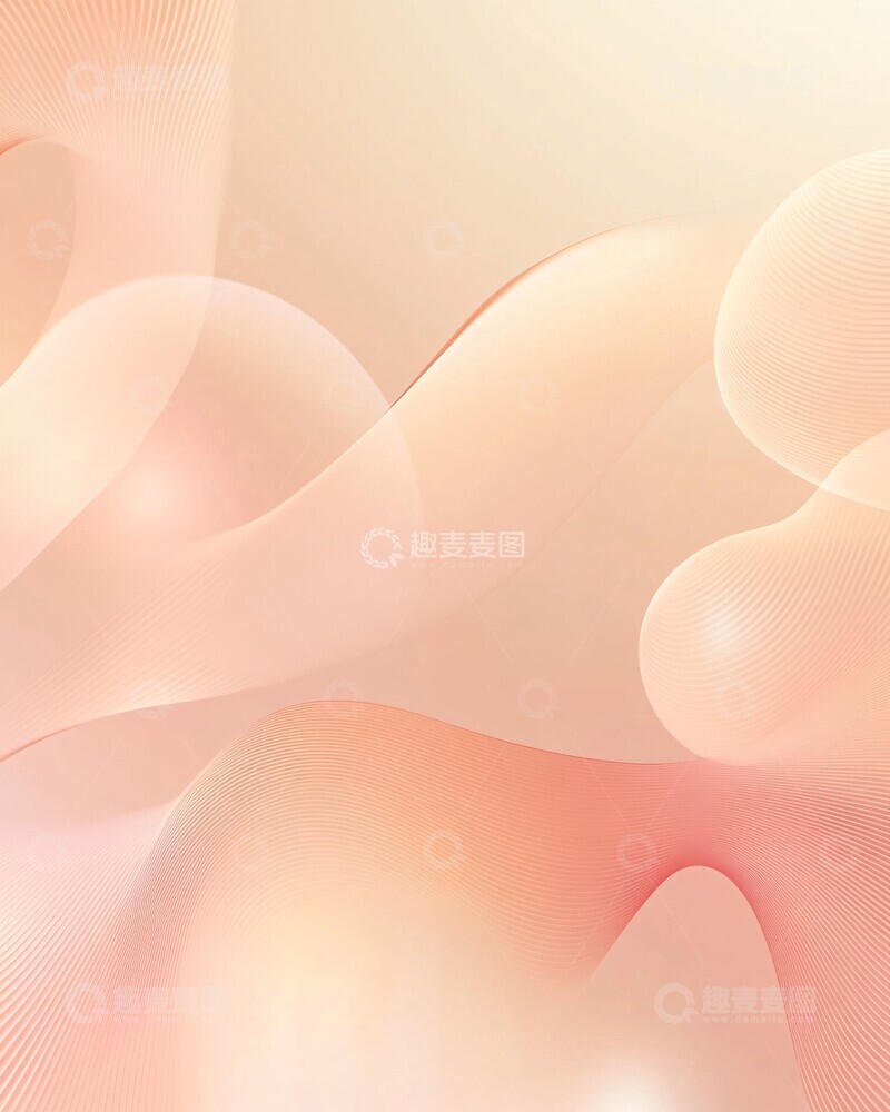 高清大图下载【趣麦麦图】柔和渐变波纹背景2