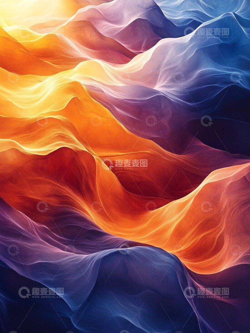 高清大图下载【趣麦麦图】抽象渐变设计1