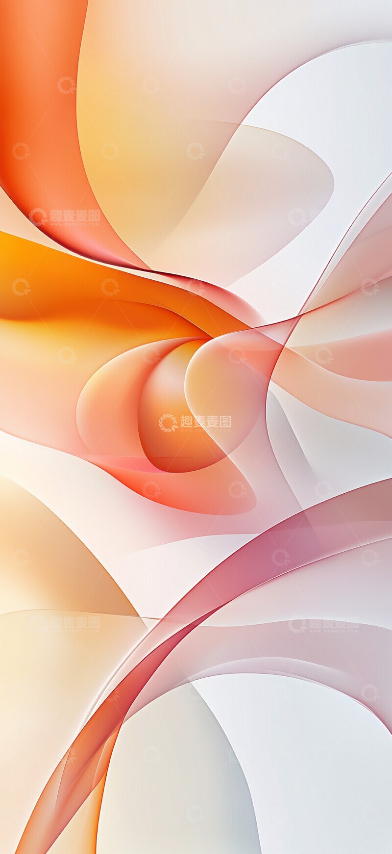 高清大图下载【趣麦麦图】暖色波浪形状