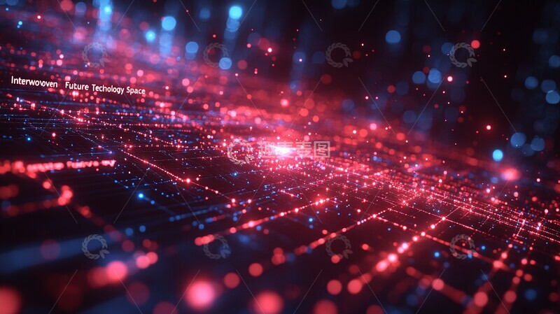 高清大图下载【趣麦麦图】未来科技线条空间2