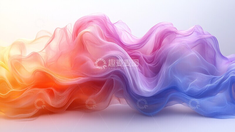 高清大图下载【趣麦麦图】柔彩流动图案